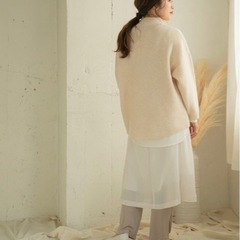 【新品】アーバンリサーチITEMS/ツイルロングスカート【定価6,050円】の画像