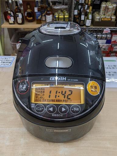 圧力IH炊飯器 象印 NP-ZV100BK 2017年製 5.5合炊【安心の3ヶ月保証】自社配送時代引き可※現金、クレジット、スマホ決済対応※
