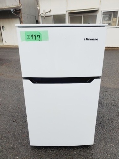 ✨2019年製✨2997番 Hisense✨2ドア冷凍冷蔵庫✨HR-B95A‼️