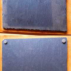 おしゃれ ストーンプレート 角皿 コースター  大・中・小 6枚セット　/UJ-0031 南の画像