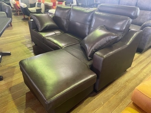本革カウチソファー！左右オッケー！通常10万円
