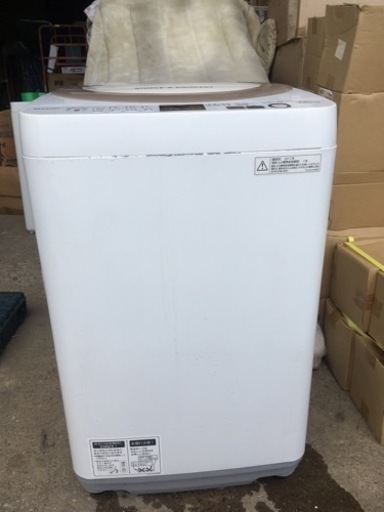 【引き取り歓迎】SHARP シャープ■ES-GE7A 洗濯機7.0kg 2017年★動作品