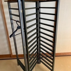 お値下げ❗️折りたたみパーテーション(こげ茶色)
