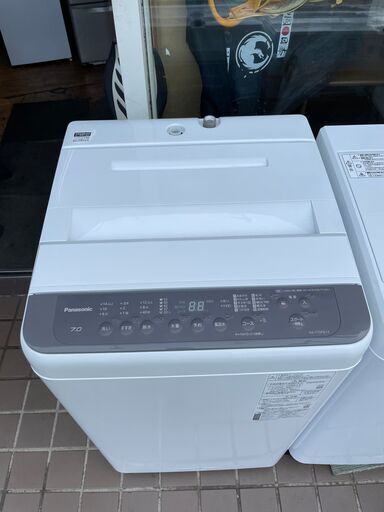 洗濯機　No.1474　Panasonic　NA-F70PB14　2021年製　7kg　〖リサイクルショップどりーむ鹿大前店〗