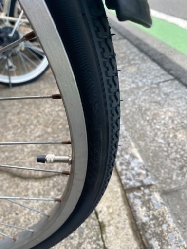 自転車　タイヤ交換済み