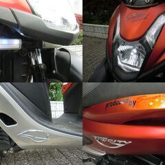 ★普通免許仕様トリシティ125ABS付 ワイドトレッド グリップヒーター ロングスクリーン ナックルバイザー★東京/大田区【下取OK】の画像
