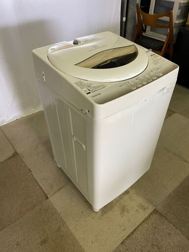 (売約済み)TOSHIBA 2015年製洗濯機 AW-5G2　5.0kg パワフル浸透洗浄 からみまセンサー 風乾燥 槽洗浄()