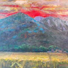 本物【定価12万】油絵　絵画の画像