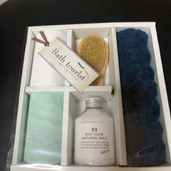 新品未開封　バスソルトタオルセットの画像