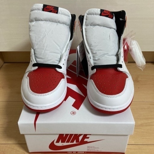 ナイキ エアジョーダン 1 レトロ ハイ OG "ヘリテージ" ホワイト/ユニバーシティ レッド-ブラック(555088-161)