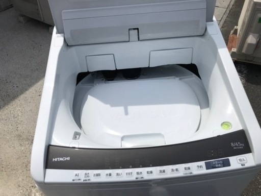 最終値下げ☆名古屋市郊外配送無料キャンペーン中！！　　日立　ビートウォッシュ　乾燥機能付き8kg洗濯機　BW-DV80E