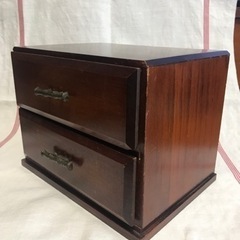 昭和レトロ　2段　小引き出し　古道具　什器の画像