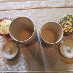 茶筒（２つ）の画像