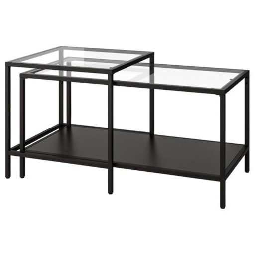 【4/23 引取希望】 IKEA VITTSJO ヴィットショー ネストテーブル2点セット