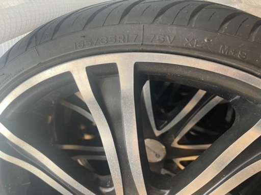レンブラントアルミホイール17㌅5.5j+45モコワゴンR ekワゴン