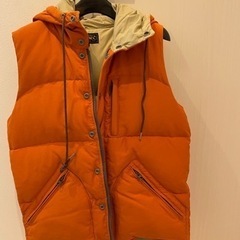 ビームス ダウンジャケット サイズS オレンジ