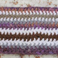 長方形のマット　個性的　紫系統