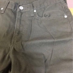 GU　カーキ色デニム ジーンズ パンツ29 Mサイズの画像