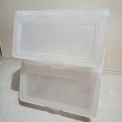 【終了】【お譲り先決まりました】スタックボックス 積み重ね 2段 0円