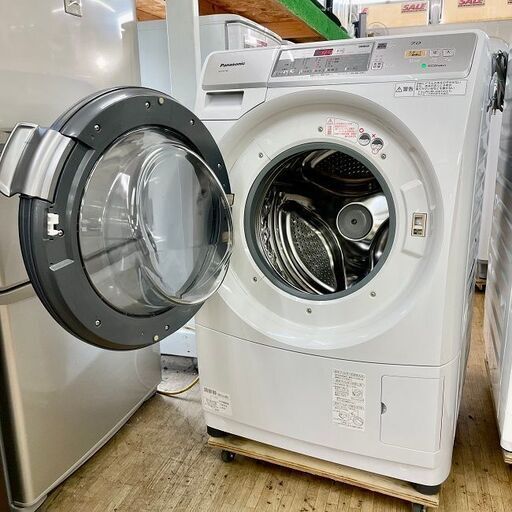 美品【 Panasonic 】パナソニック プチドラム 洗濯7.0㎏/乾燥3.5㎏ ドラム式洗濯機 エコナビ マンションサイズ NA-