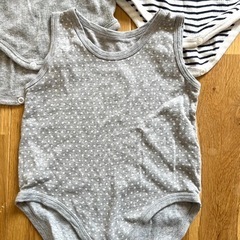 70cm ベビー キャミソールロンパースセット　3枚の画像