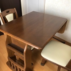 伸長式ダイニングテーブルセット