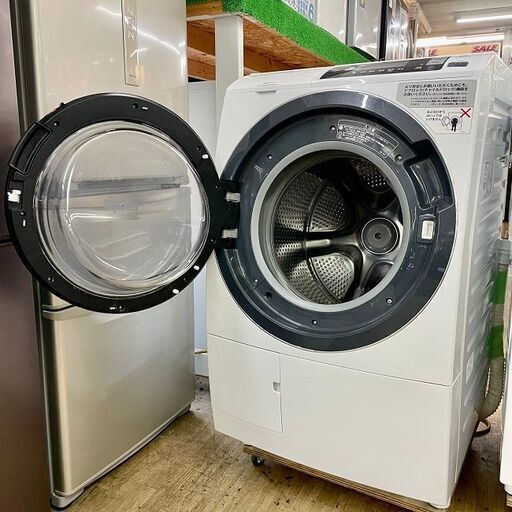美品【 HITACHI 】日立 ビックドラム 洗濯10.0㎏/乾燥6.0㎏ ドラム式洗濯機 センサービックドラム洗浄  自動おそうじ 