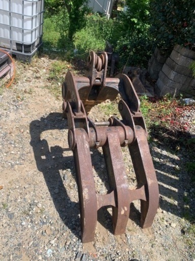 解体、造園業必見！ユンボ　フォーククロー