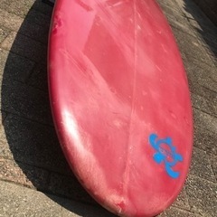 [値下げ商談中］サーフボードロング9.0 FIN＆スタビ＆リーシュの中古SET。初心者にどうですか。の画像