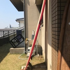 [値下げ商談中］サーフボードロング9.0 FIN＆スタビ＆リーシュの中古SET。初心者にどうですか。の画像