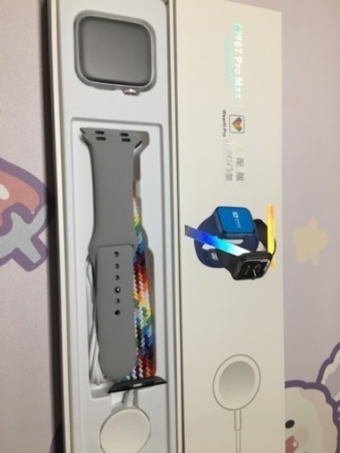 スマートウォッチseries7 シルバーステンレス1.8インチ BT通話ワイヤレス充電