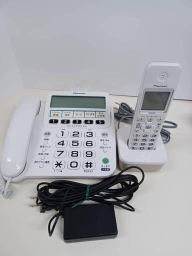 パイオニア デジタルコードレス留守番電話機 TF-SE16S(W)