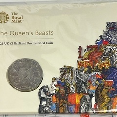 2021年 ロイヤルミント 5ポンド 硬貨 コイン クイーンズビ...