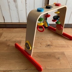 IKEA イケア ☆ ベビージム ☆ バーチ マルチカラー 60167704 ☆ LEKA レーカの画像