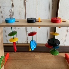 IKEA イケア ☆ ベビージム ☆ バーチ マルチカラー 60167704 ☆ LEKA レーカの画像