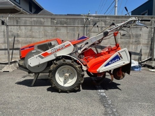 ◉ご成約頂きました◉  クボタ　耕運機　培土機付き　セル付き　k1-75  農機具　管理機
