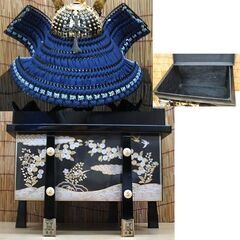 五月人形 江戸甲冑 龍玉作 花菱印 20号 兜 伝統工芸品 櫃・外箱付き 天然ロッククリスタル鑑定書写し有　端午の節句 子供の日 男の子 ☆ PayPay(ペイペイ)決済可能 ☆ 札幌市 豊平区 平岸の画像
