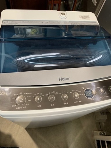 Haier 5.5kg 全自動洗濯機 JW-C55A 2019年 中古品