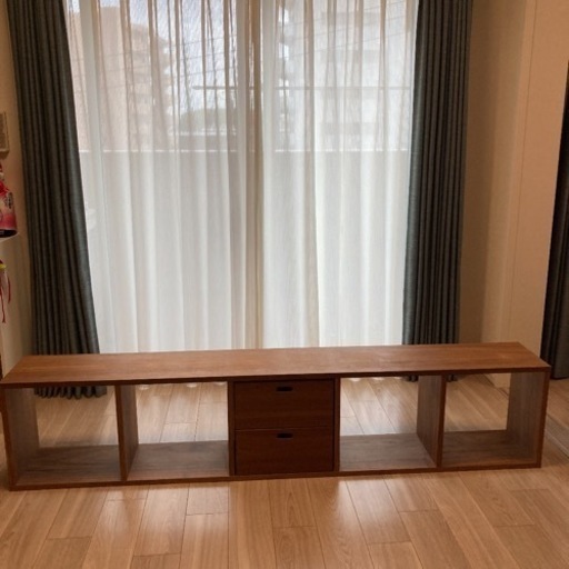 無印良品　スタッキングシェルフ五段　ウォールナット