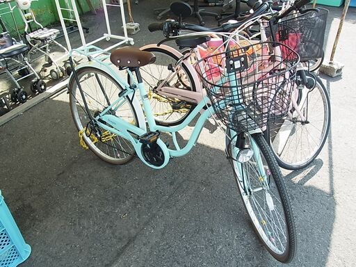 26インチ　自転車　6段切替　TAKEDA　タケダ　jrサイクル　ジュニアサイクル　 ジュニア自転車　水色