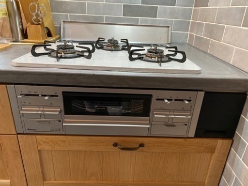 美品　パロマ ビルトインコンロ　PD-509WS-60CK　2021年　LPガス
