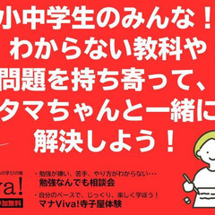 わからない教科や問題を持ち寄って、タマちゃんと一緒に解決しよう！
