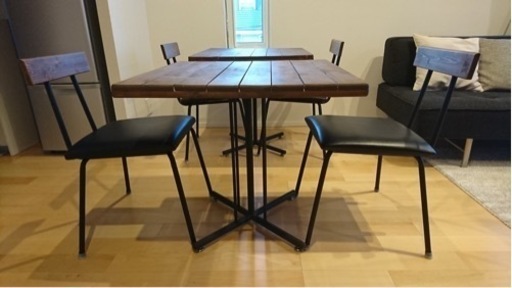 KeLT ケルト カフェテーブル チェア 3点セット 2組