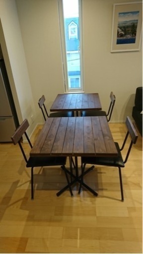 KeLT ケルト カフェテーブル チェア　3点セット　2組