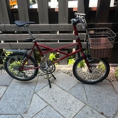 BRUNO  ベンチュラフラット　ミニベロ　ワイン色　20インチ　中古