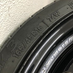 16インチ 4穴 鉄ちん ラクティス純正 軽流用など