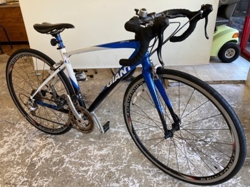 【GIANT DEFY3 前後タイヤ新品！】アルミフレーム　700×28c 24段変速　ロードバイク　ブルー