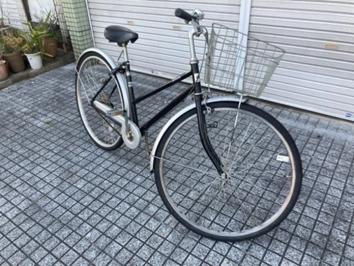 【整備済自転車】美品❗️27インチ　変速なし　鍵、ライト新品❗️スペアキーあり　若林自転車　唐崎店SALE❗️