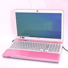 中古美品 新品高速SSD ピンク ノートパソコン ソニー VPCCB29FJ Wi-Fi有 第2世代 Core i5 8GB Blu-ray 無線 カメラ Windows10 Office