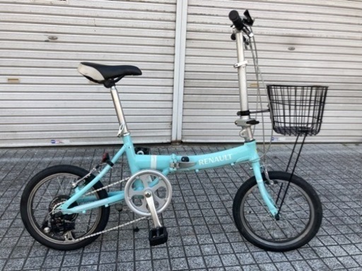 【ルノー】折りたたみ自転車　美品❗️6段変速付　アルミフレームで軽さ抜群❗️若林自転車　唐崎SALE❗️